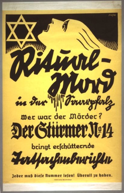 Der Stuermer, containing a report on a purported case of ritual murder